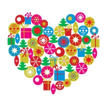 Christmas card template Stock Illustration