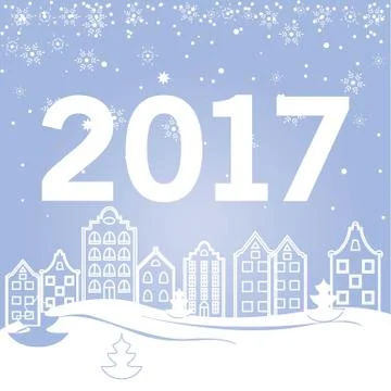 Christmas card template Stock Illustration