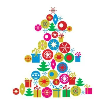 Christmas card template Stock Illustration