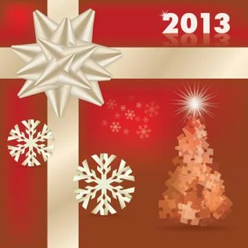 Christmas card theme Stock Illustration