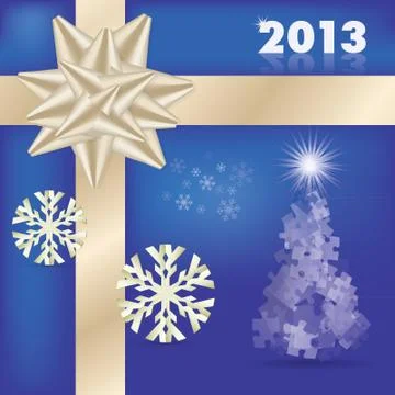 Christmas card theme Stock Illustration