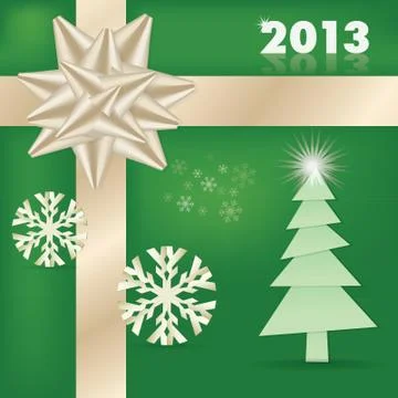 Christmas card theme Stock Illustration
