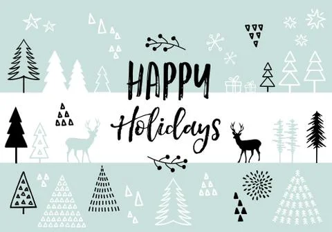 Christmas card, vector background Stock Illustration