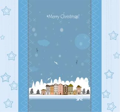 Christmas card, vector Stock Illustration