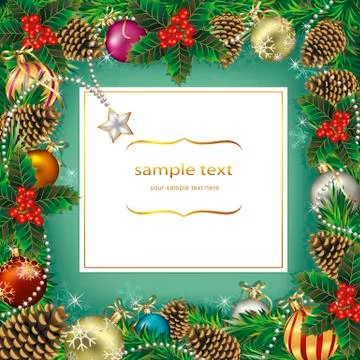 Christmas card. Vector illustrations. Stock Illustration