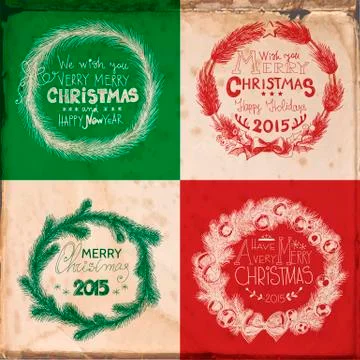 Christmas cards Stock Illustration