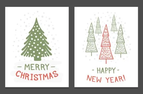 Christmas Cards Stock Illustration
