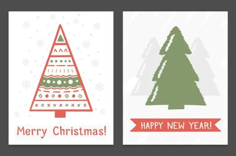Christmas Cards 스톡 일러스트