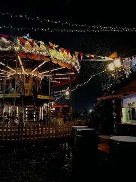 Christmas Carousel Stock Photos