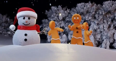 Christmas cartoon background Stock Footage 294854760