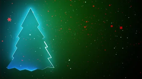 Christmas celebration decoration elements Stock Footage 257189680