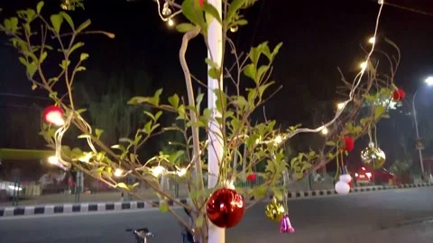Christmas celebration decoration Stock Footage 167376844