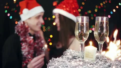 Christmas celebration Stock Footage 12551681