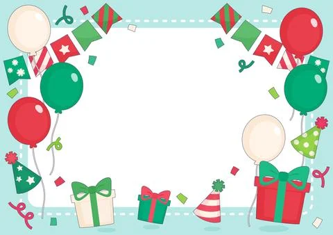 Christmas celebration frame 2 Stock Illustration