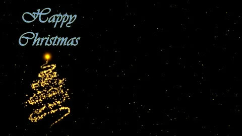 Christmas celebrations motion graphics with night background Stock Footage 141304698