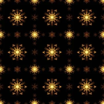 Christmas check seamless pattern with snowflakes and sparkles Stock Illustration
