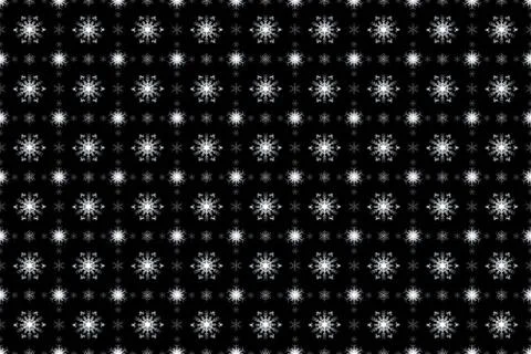 Christmas check seamless pattern with snowflakes and sparkles Stock Illustration