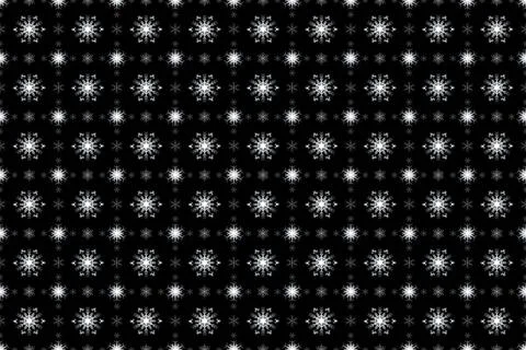 Christmas check seamless pattern with snowflakes and sparkles Stock Illustration