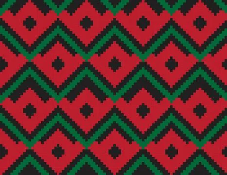Christmas Chevron Seamless Pattern Background Illustrazione stock