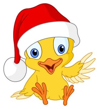 Christmas chick Stock Illustration