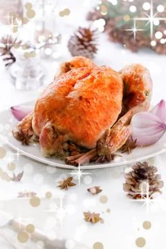 Christmas Chicken Stock Photos