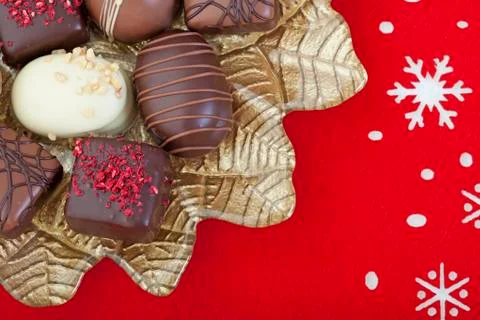 Christmas chocolates Stock Photos