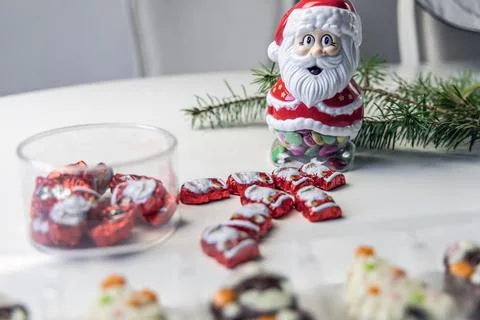 Christmas chocolates. Stock Photos