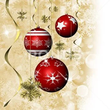 Christmas. Christmas decoration 010 - 3D illustration Stock Illustration