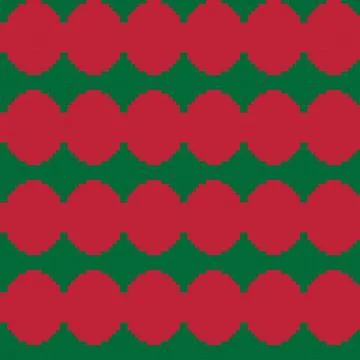 Christmas Circles Knitting Grid seamless pattern design f Stock Illustration