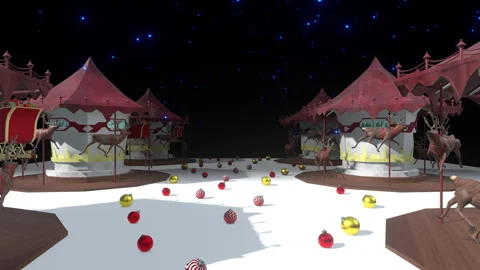 Christmas Circus Event Stock Footage 321232907