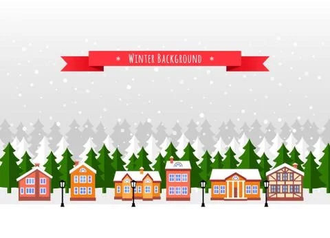 Christmas cityscape Stock-Illustration