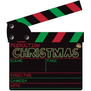 Christmas Clapper Board Stock Illustration