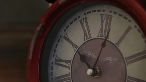 Christmas clock close up macro Video stock 83118099