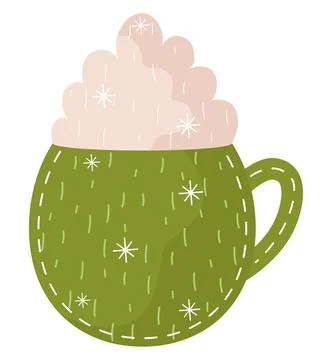 Christmas cocoa cup Stock Illustration