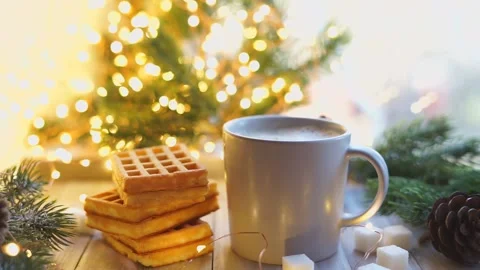 Christmas coffee Stock Footage 142096215