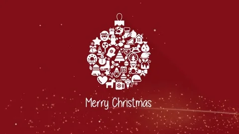 Christmas Collage-Ball Stock Footage 69180004