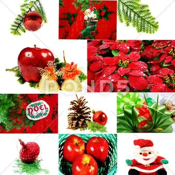 Christmas collage Stock Illustration