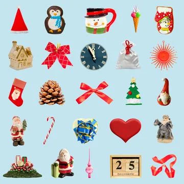 Christmas collection Stock Photos