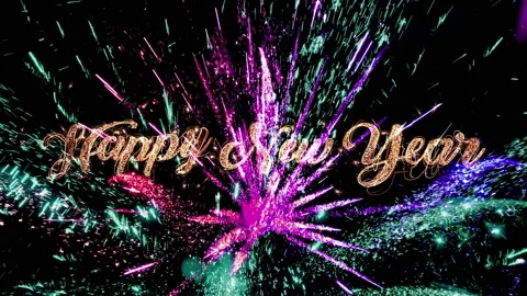 Christmas colored light shine particles bokeh seamsless loop particles sparks Video stock 119739763