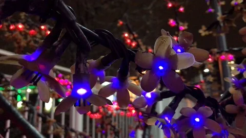Christmas colored lights close up. 13 Video stock 98515532