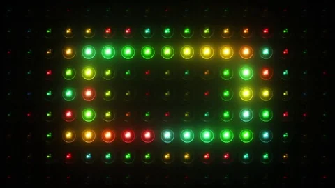 Christmas Colorful Lights Vj Loop Lights Board Background Floodlights Stock Footage 81202247