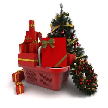 Christmas commerce Stock Illustration