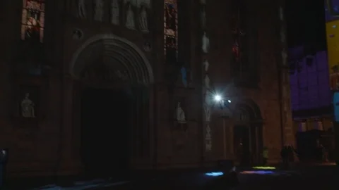 Christmas Como Piazza Duomo Teddy Bear Stock Footage 101950486