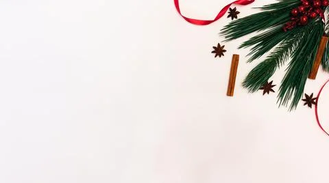 Christmas composition. Banner. Foto stock