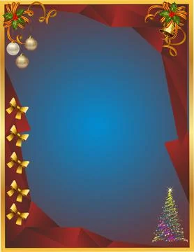 Christmas composition with baubles, Stock Illustration