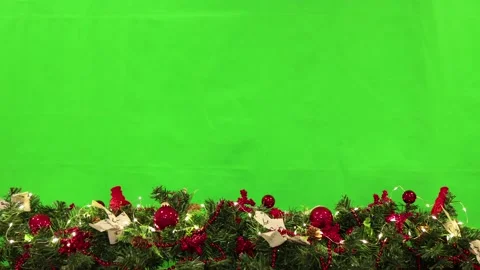 Christmas composition on chromakey background Stock Footage 168172590