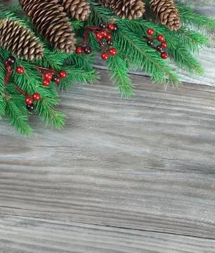 Christmas composition with cjpy-space Stock Photos