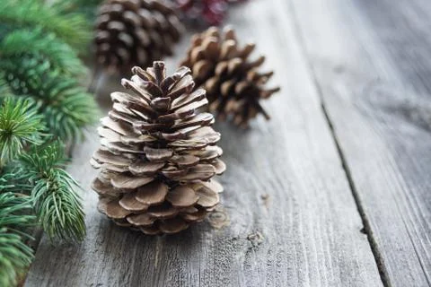 Christmas composition with copy-space 스톡 사진