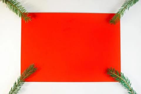 Christmas composition, flat lay. Stock Photos