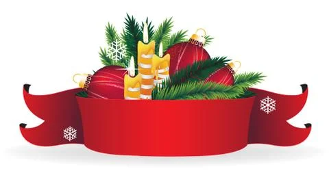 Christmas composition Stock Illustration